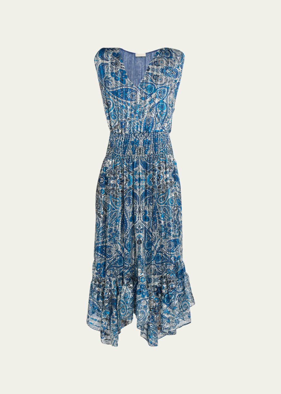Ramy Brook Lucy Paisley-Print Midi Dress - Bergdorf Goodman
