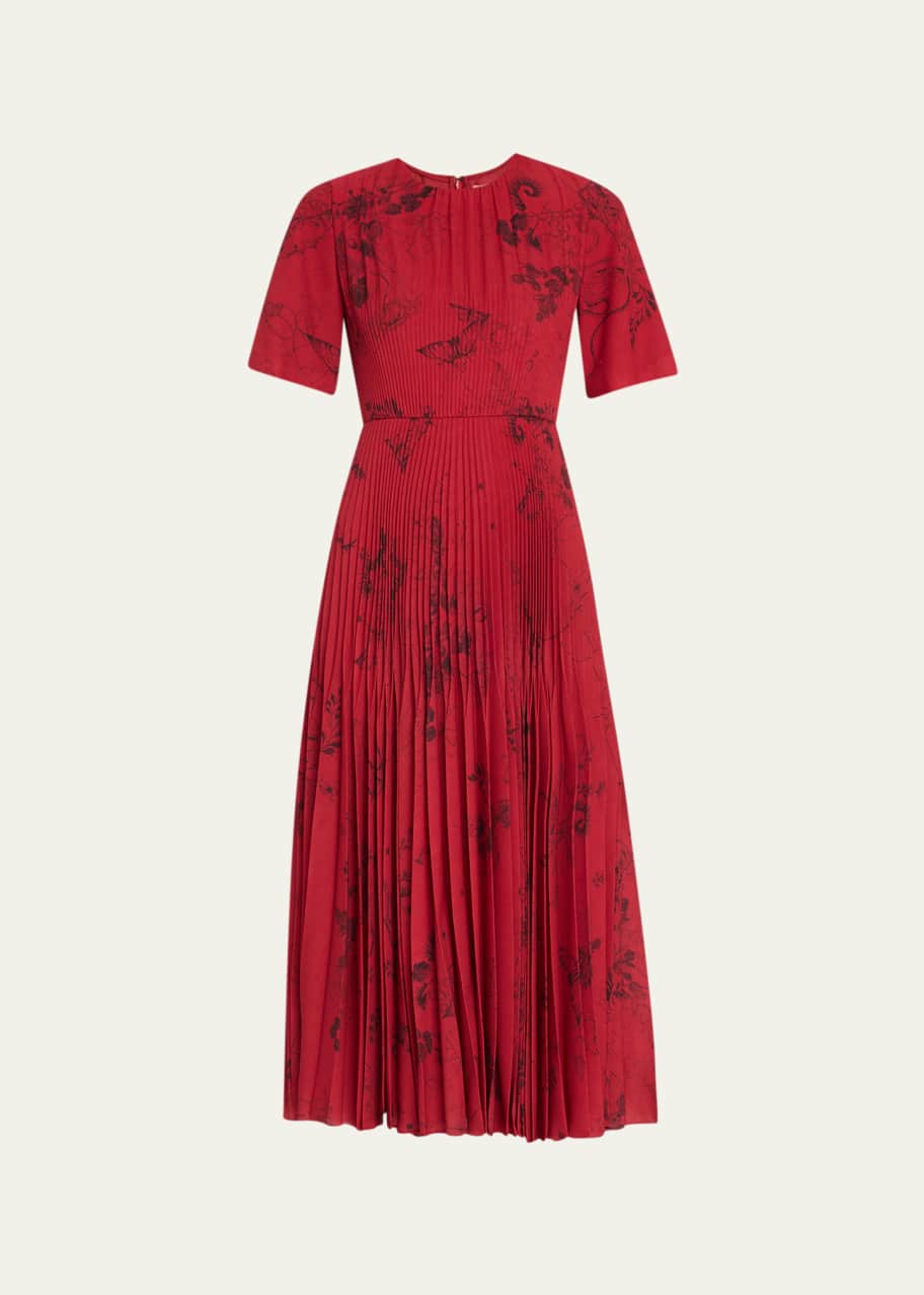 strapless open back dress Ted Baker Coraal Heart Print Sleeveless Midi Dress