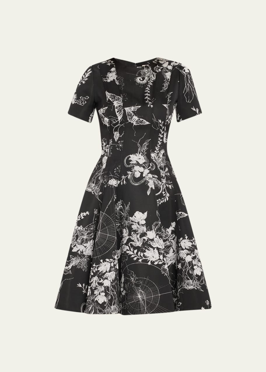 Jason Wu Collection Floral Jacquard Short Dress - Bergdorf Goodman