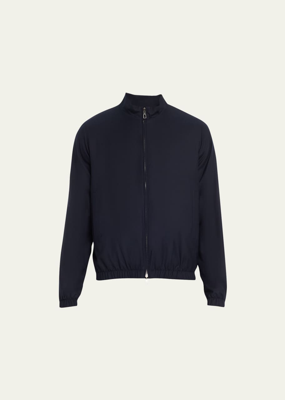 Loro Piana Men's Duo Wool Bomber Jacket - Bergdorf Goodman