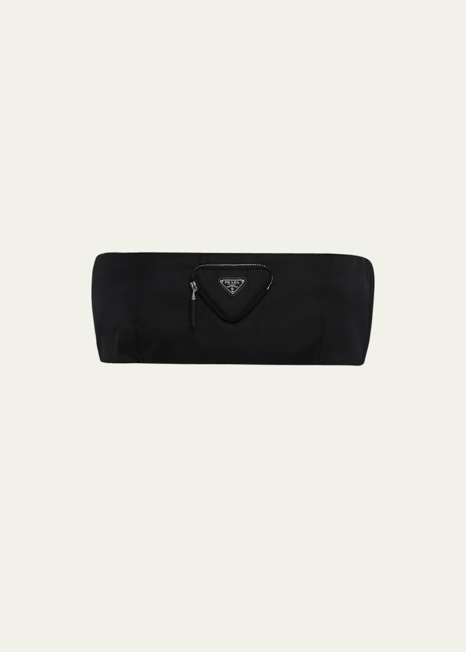 Prada Re-Nylon Bandeau Top with Pocket - Bergdorf Goodman