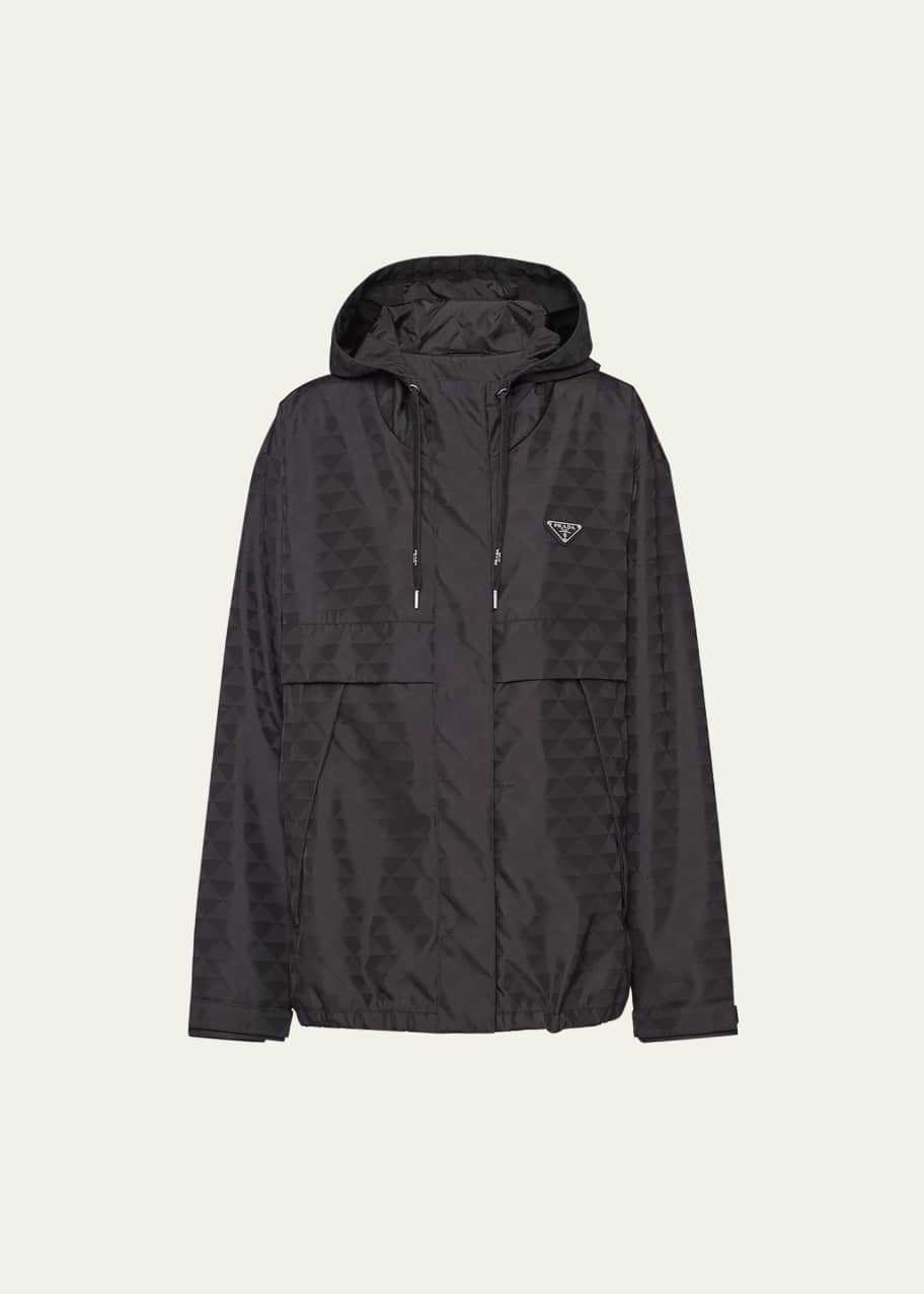 Prada Printed Nylon Zip-Front Jacket - Bergdorf Goodman