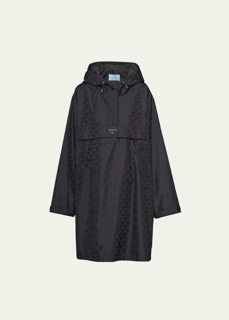 Prada Printed Nylon Waterproof Pullover Windbreaker - Bergdorf Goodman