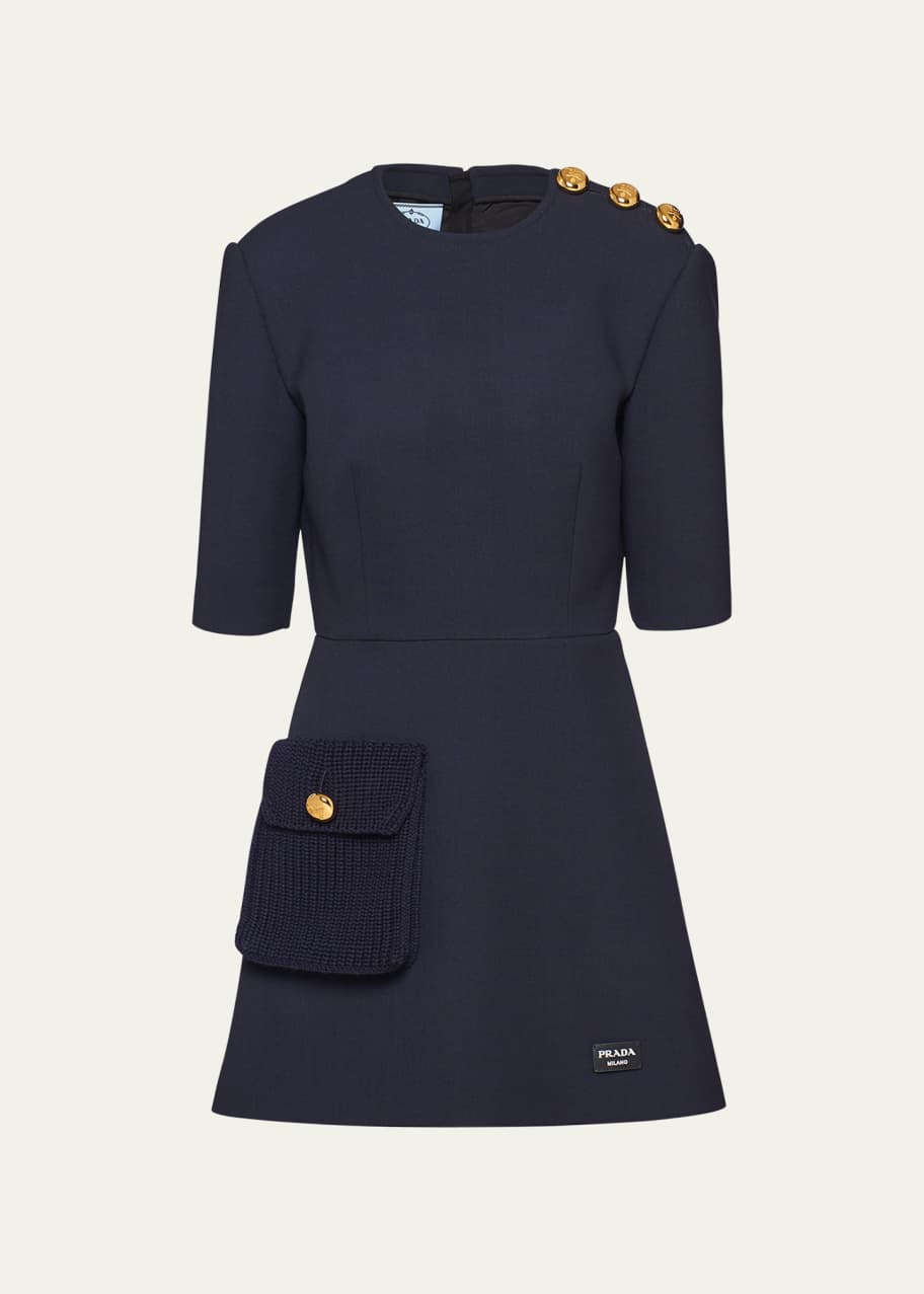 prada blue dress Prada Shimmering Blue Silk Paillette Plunge Back Dress, 2012 – Basha Gold main image 0