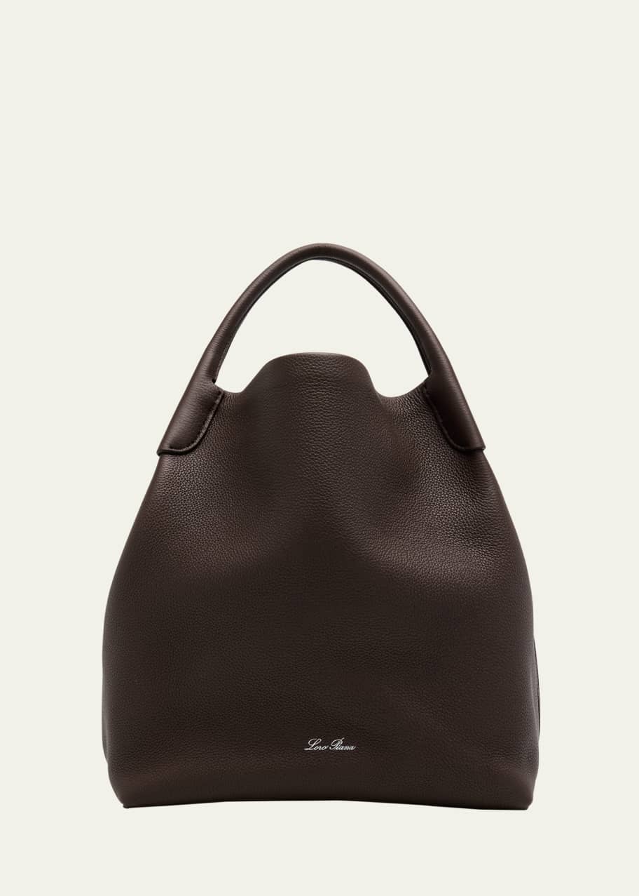 Image 1 of 1: Large Bale Fine-Grain Leather Bag