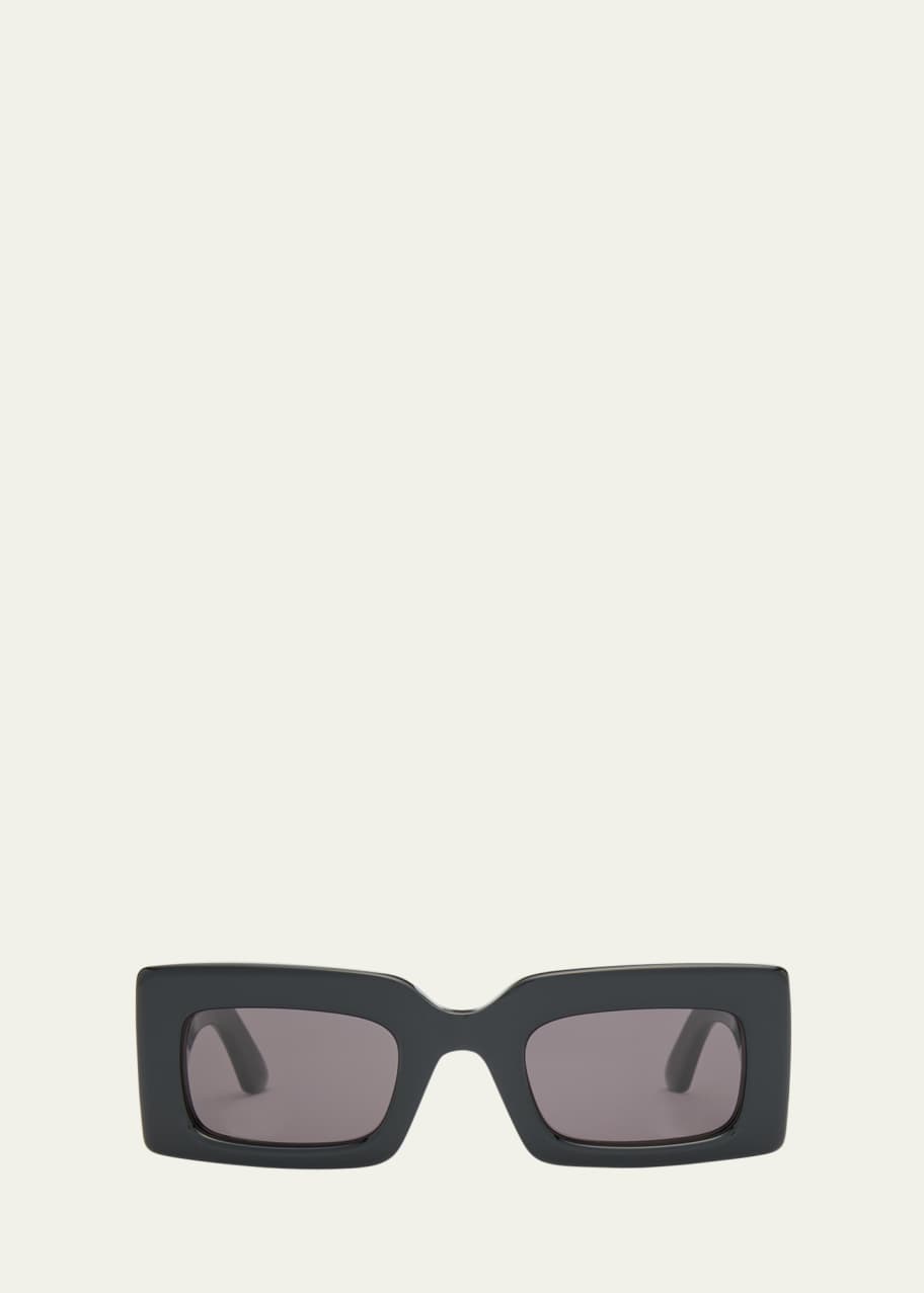 Image 1 of 1: Beveled Acetate Rectangle Sunglasses