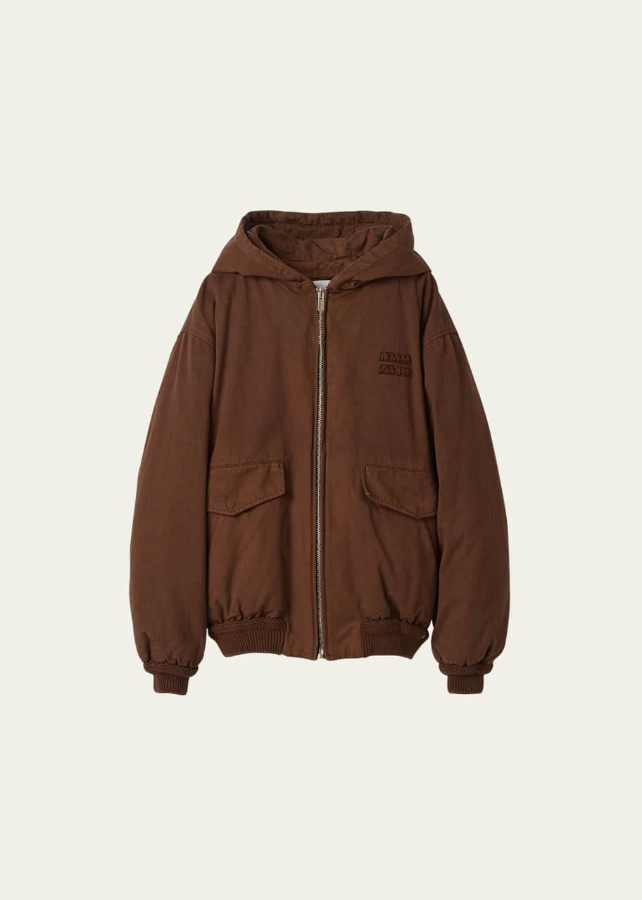 ジャケット・アウター archive MIU MIU hooded long coat Miu Miu Hooded Jacket | Brown | FARFETCH