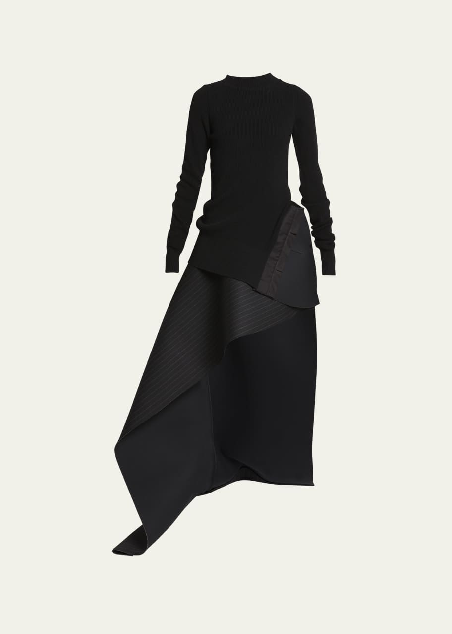 sacai サカイ Asymmetric Knit Dress ワンピース sacai Asymmetric Knit Dress