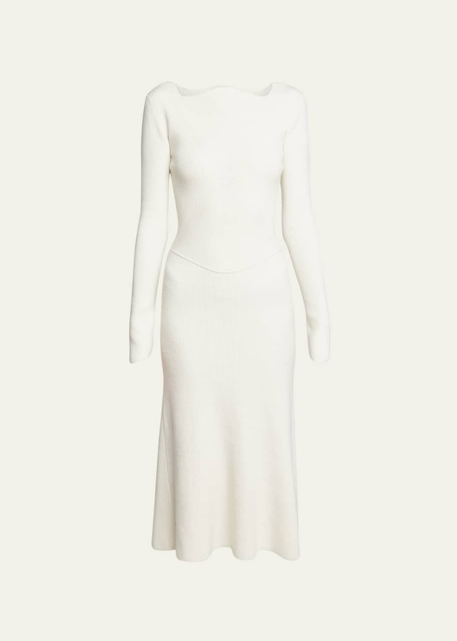 three quarter sleeve linen dress Jo 3/4 Sleeve V-Neck Long Linen Dress (DQ130) 600 Red / One Size main image 0