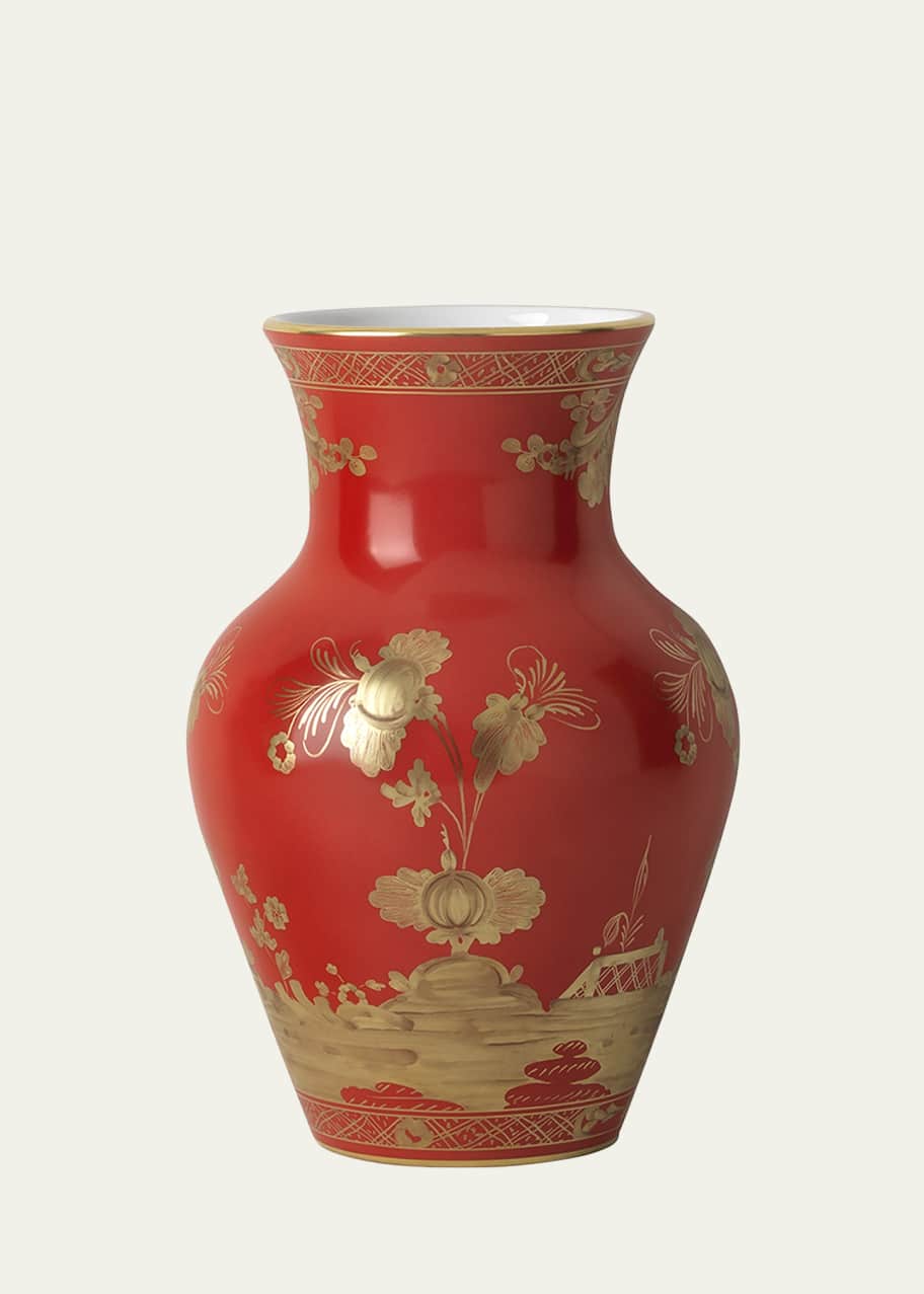 Image 1 of 1: Red Oriente Italiano Ming Vase
