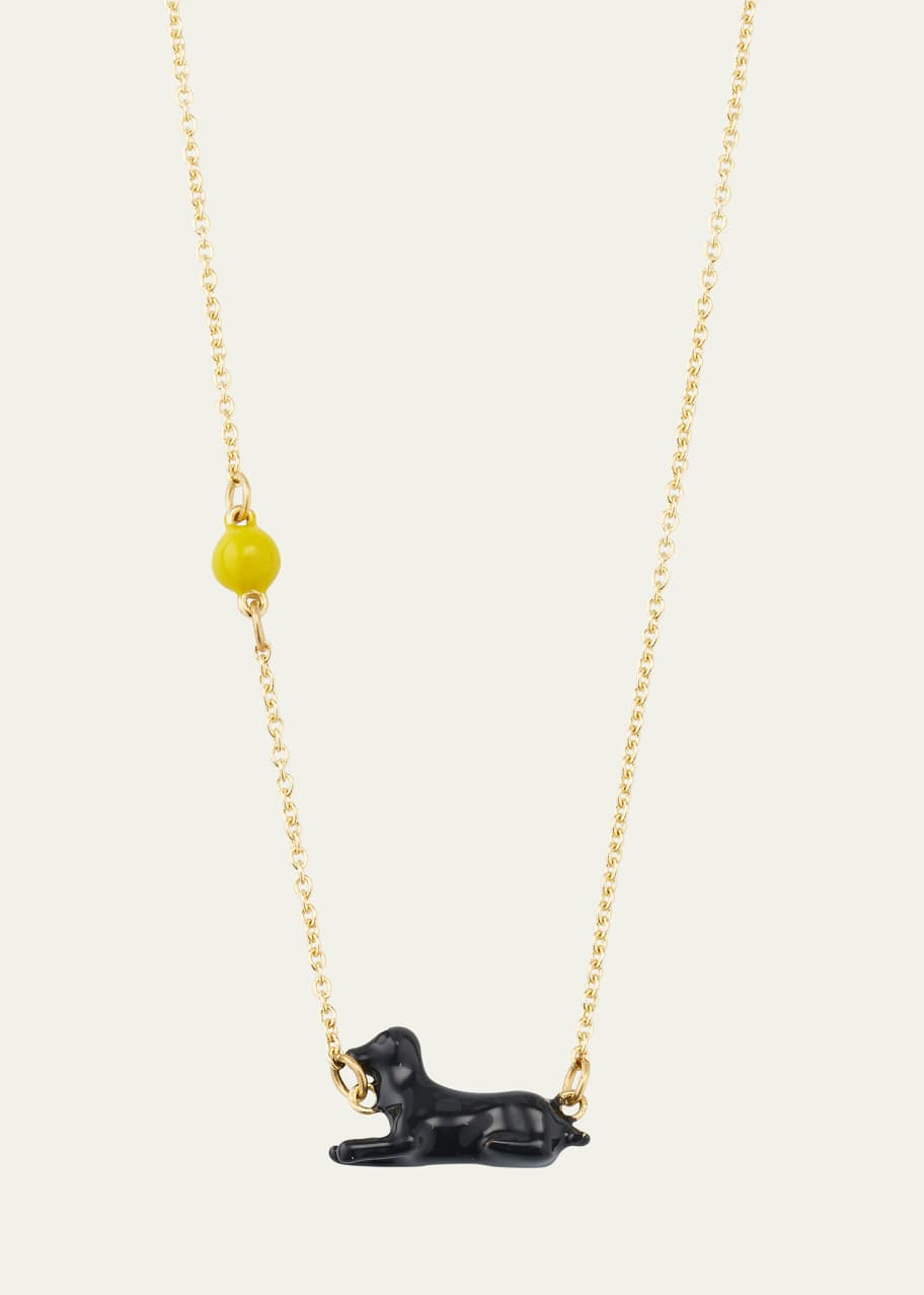 Enamel necklace aliita アリータ ALIITA ネックレス CONEJITO BOLD ENAMEL NECKLACE レディース NRSPI61000YG09K 9KT White