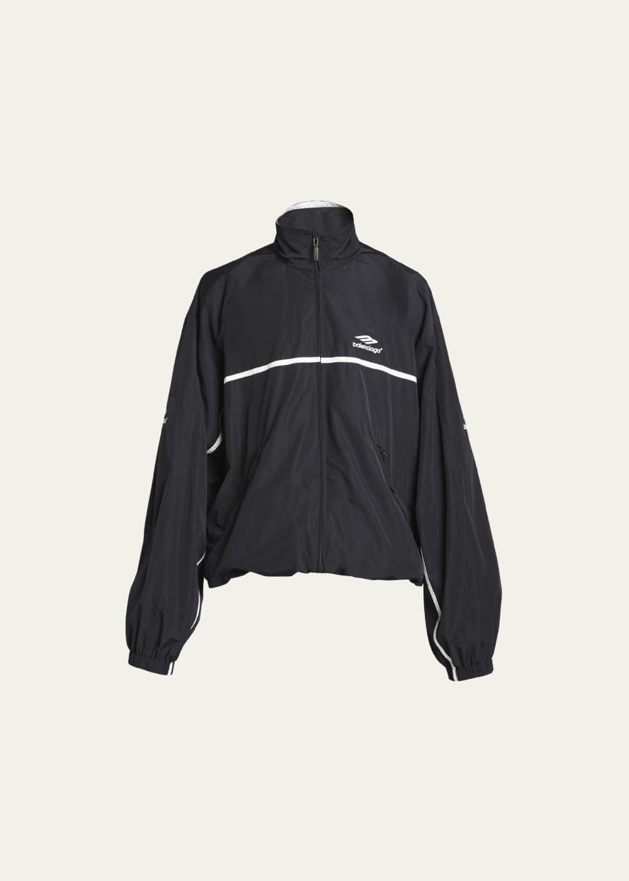 Balenciaga Men's Logo Tracksuit Jacket - Bergdorf Goodman