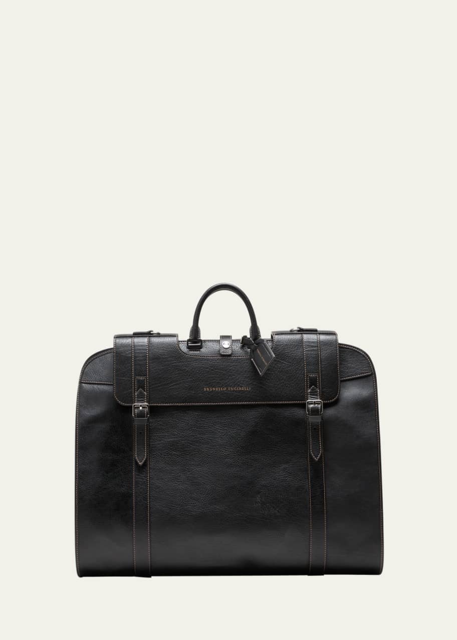 BRUNELLO CUCINELLI ガーメントバッグ Brunello Cucinelli Men's Leather Garment Bag - Bergdorf Goodman
