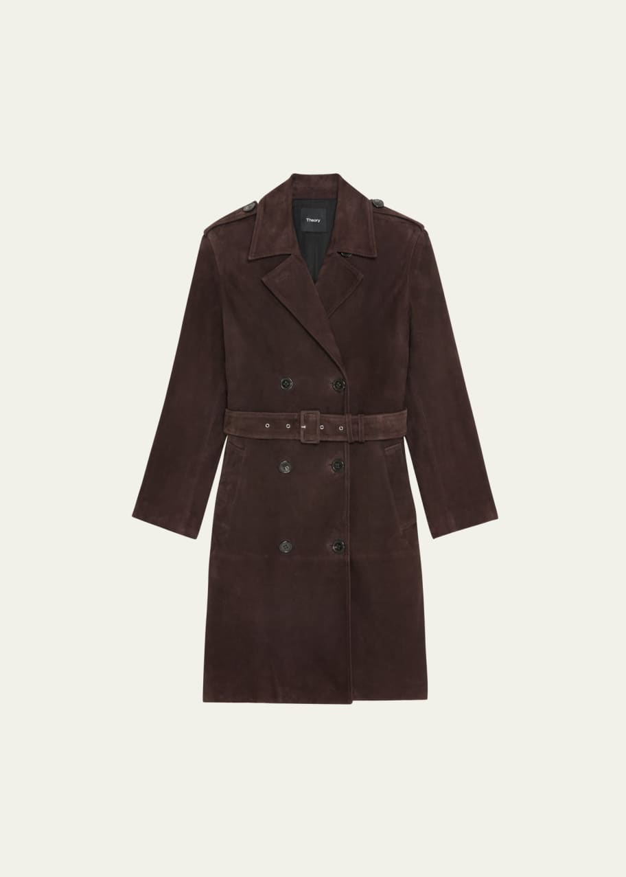 Reece Suede Utility Trench Coat