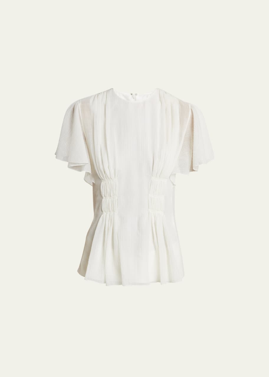 Chloé Off-White Ruffled Sweater