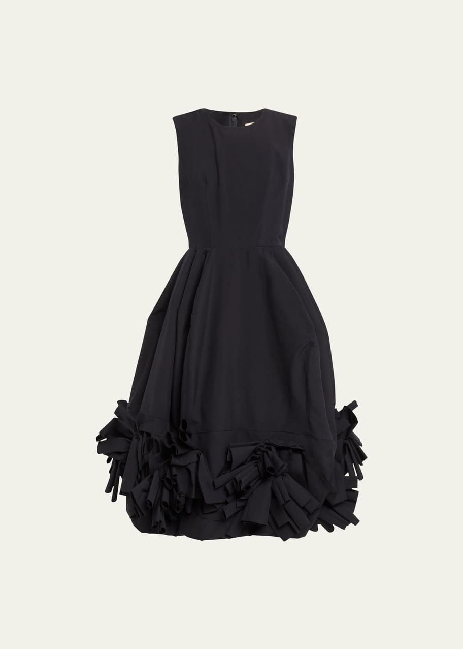 slim fit dress slacks Silk Knitted Dress Black / S main image 1