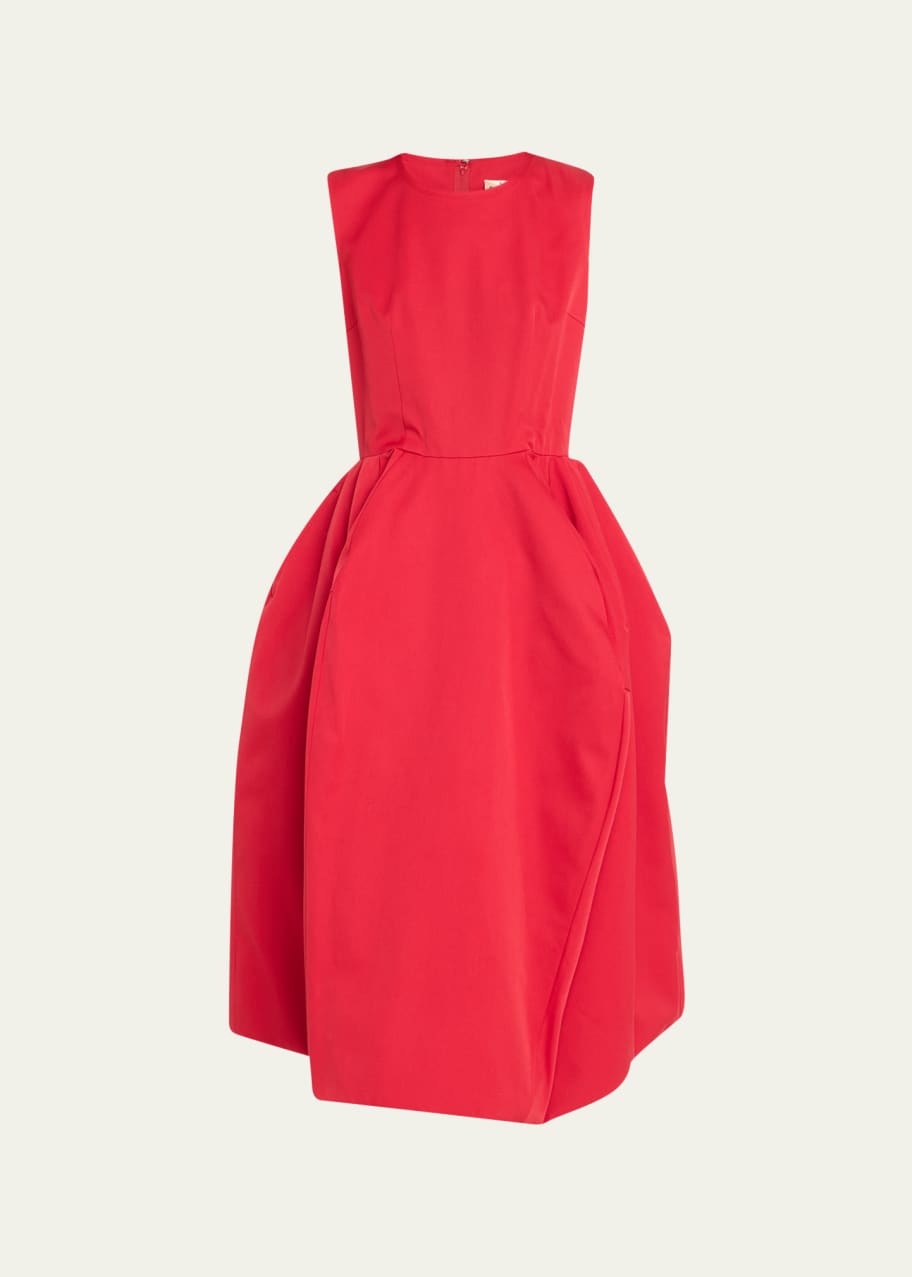 Comme des Garcons Sleeveless Wool Gabardine Midi Dress Bergdorf Goodman