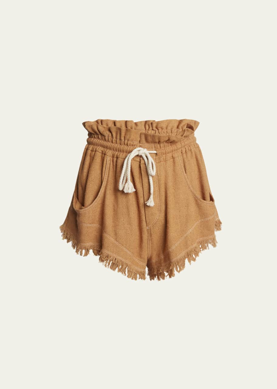 Etoile Isabel Marant Talapiz Fringe Drawstring Shorts