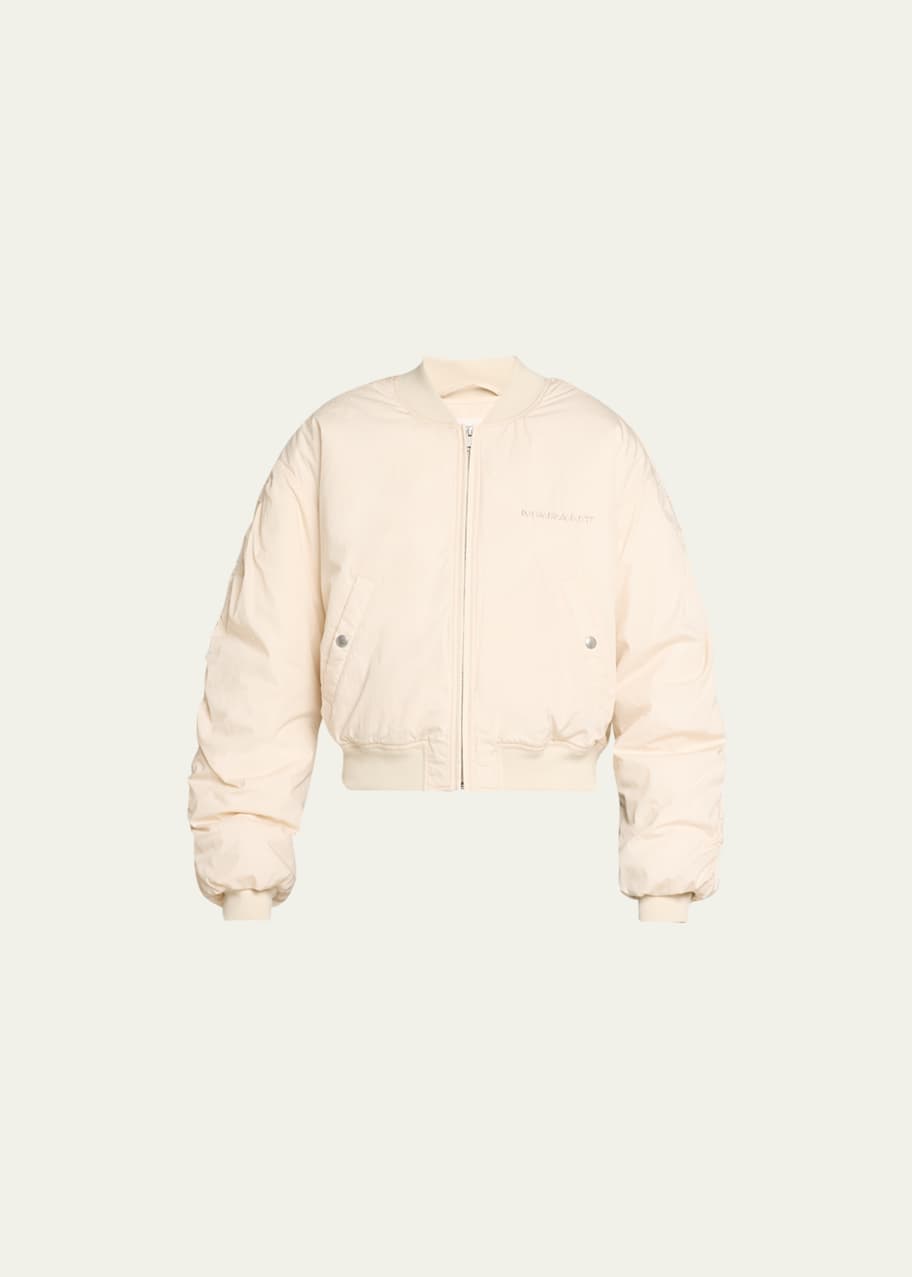 Image 1 of 1: Bessime Ruched Bomber Jacket
