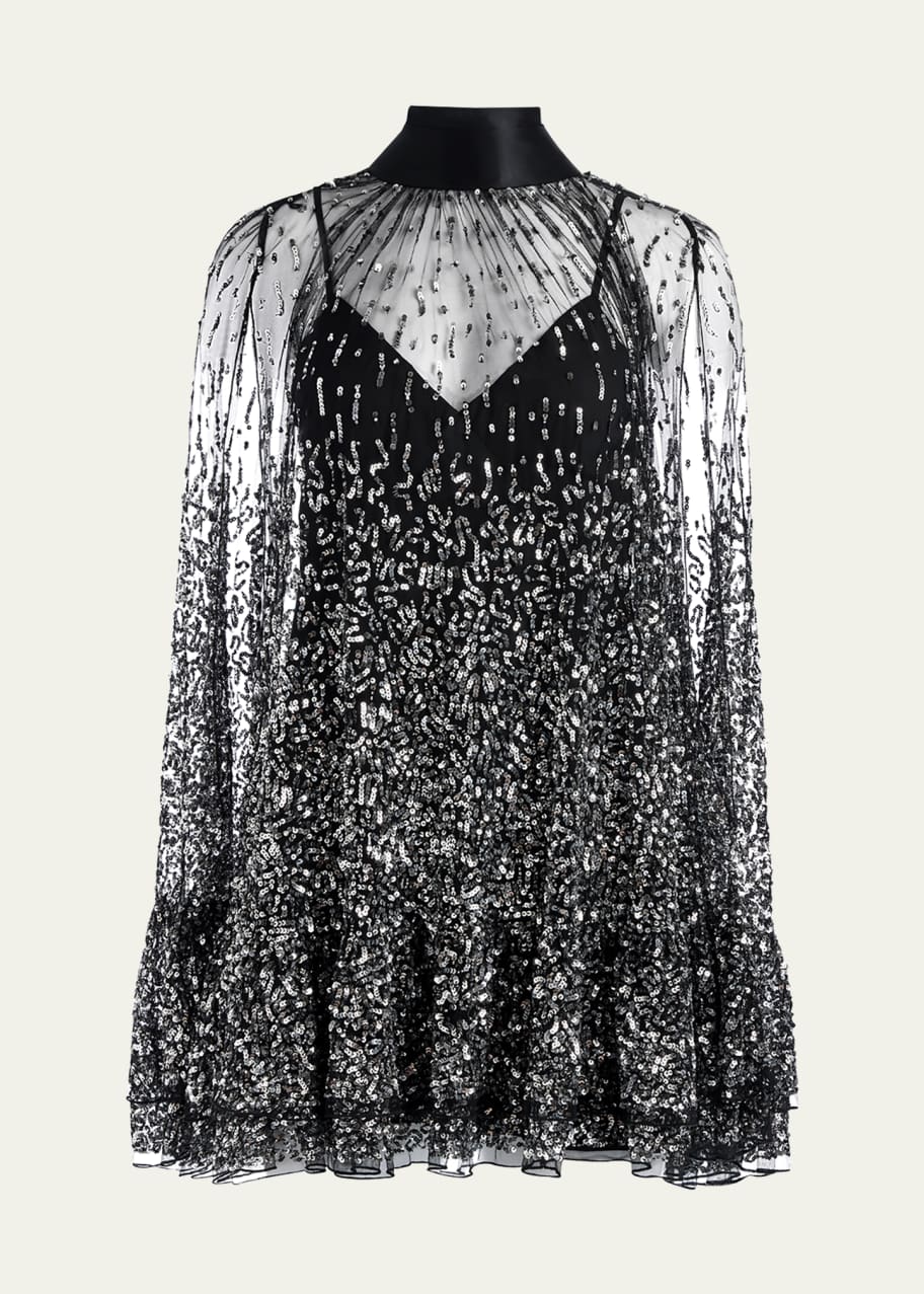 knee length dresses for ladies Rosie cape mini dress  Line & Dot