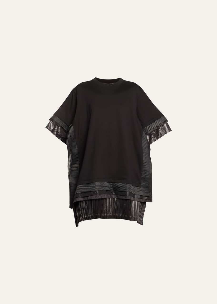 Junya Watanabe Layered-Trim Jersey T-shirtdress - Bergdorf Goodman