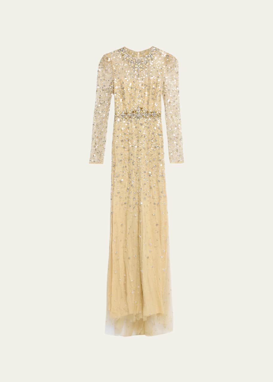 jenny packham gold dress Gold Rush Floor-Length Dress main image 1