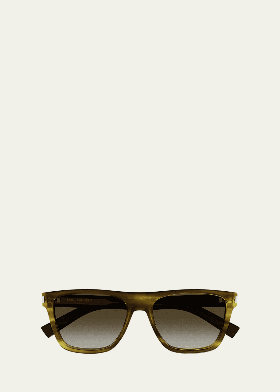 Image 1 of 1: Men's SL 619 Acetate Rectangle Sunglasses