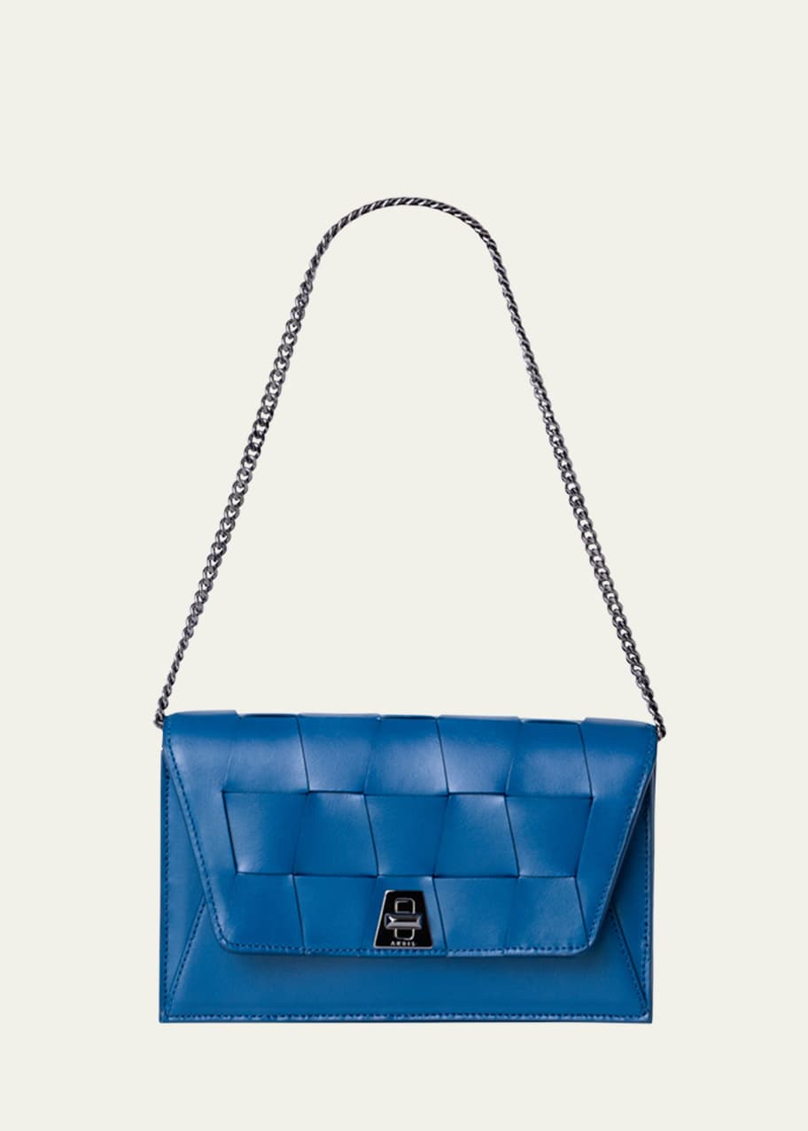Image 1 of 1: Anouk Braided Leather Shoulder Bag