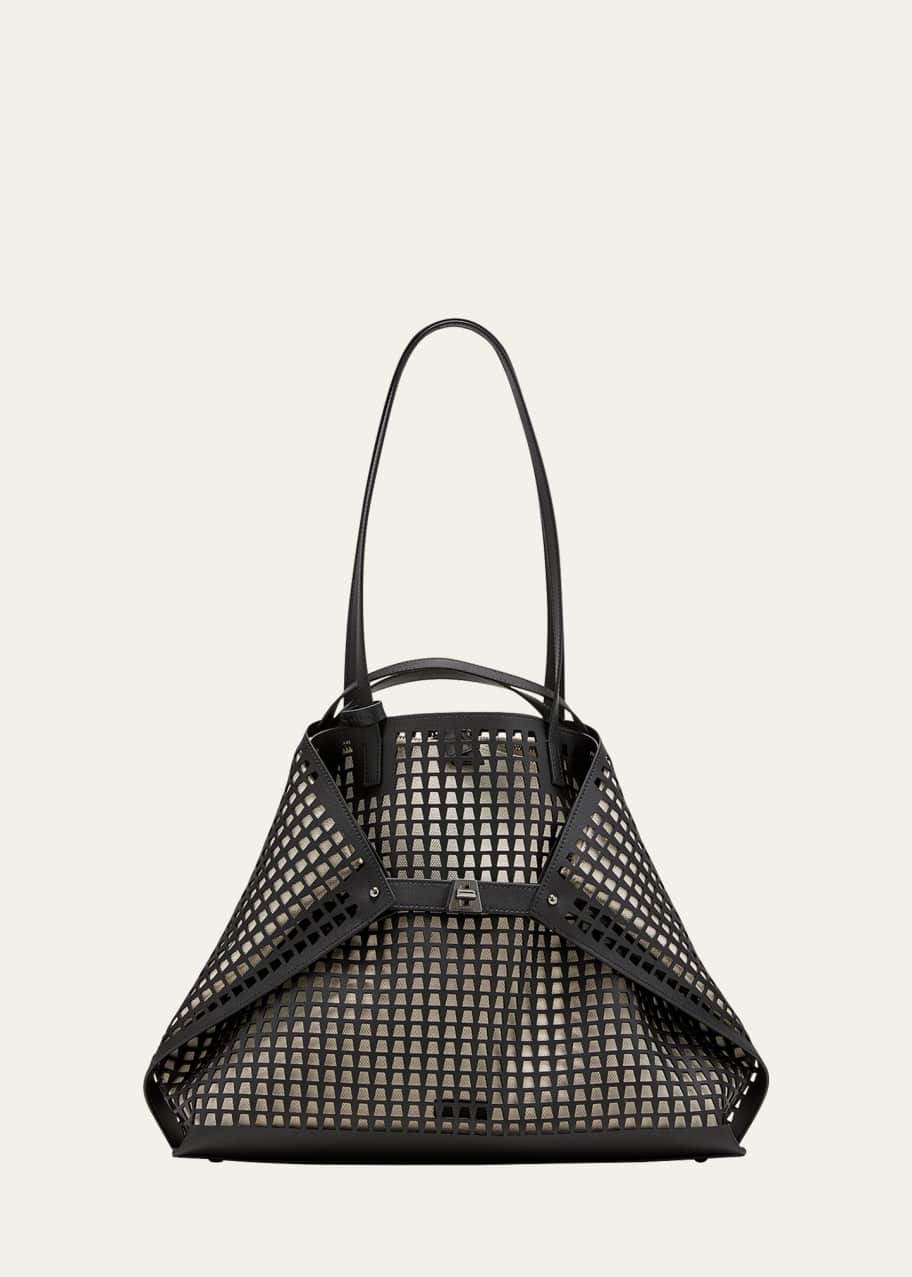 Image 1 of 1: Ai Medium Laser Cut Shoulder Bag