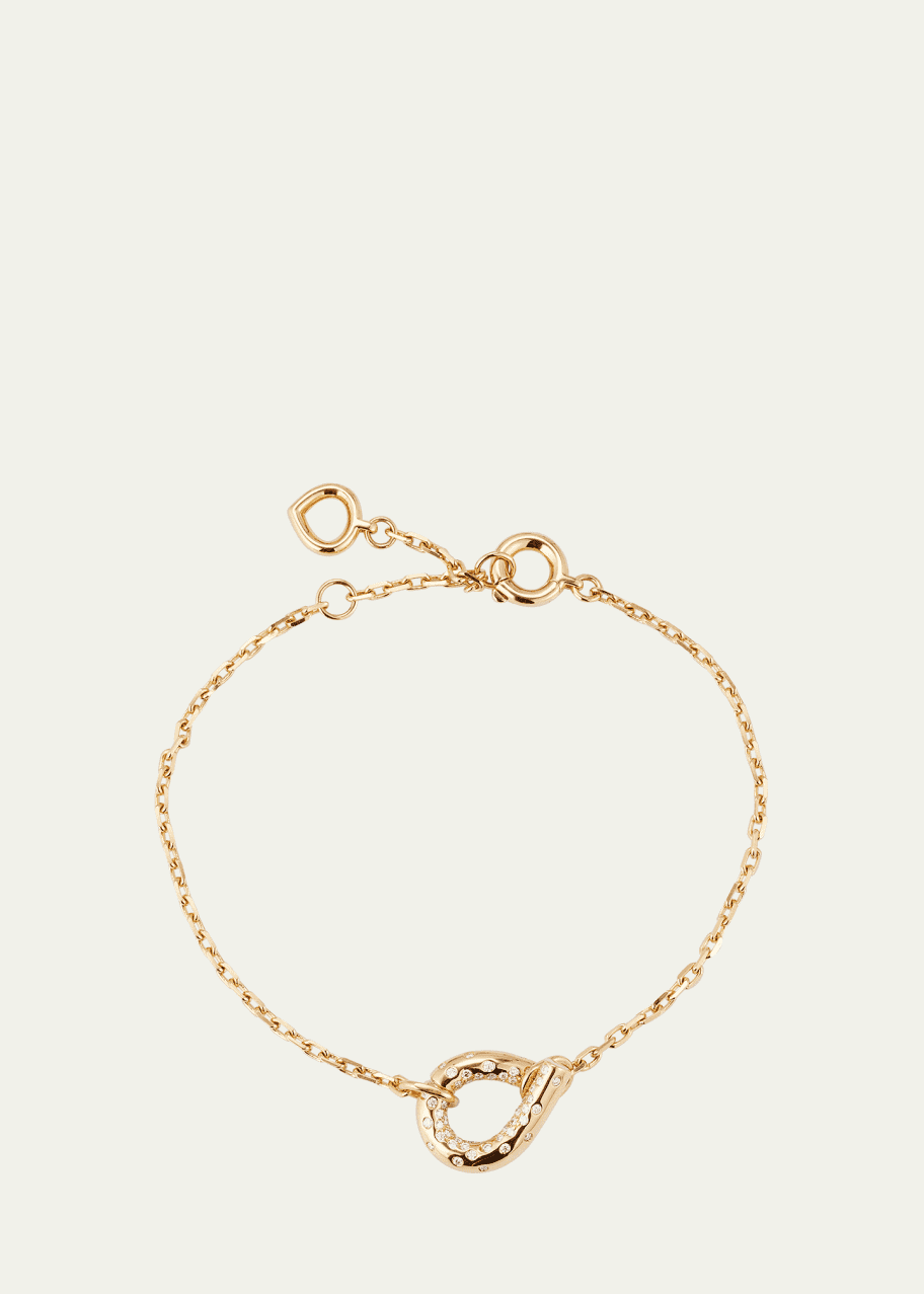 Image 1 of 1: 18K Yellow Gold Fairmined Oera Bracelet with Diamonds