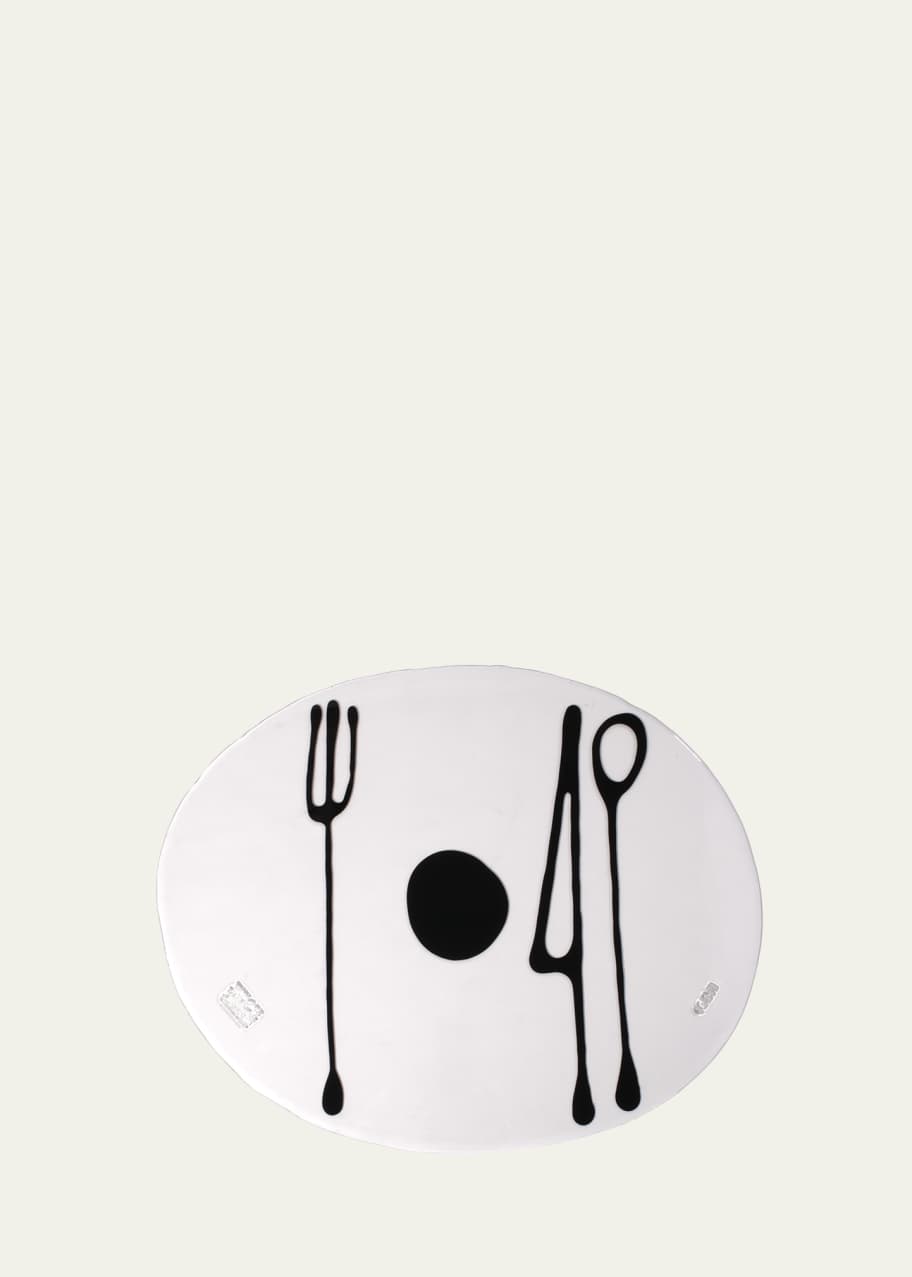 Image 1 of 1: Transparent and Black Table Mate Placemat