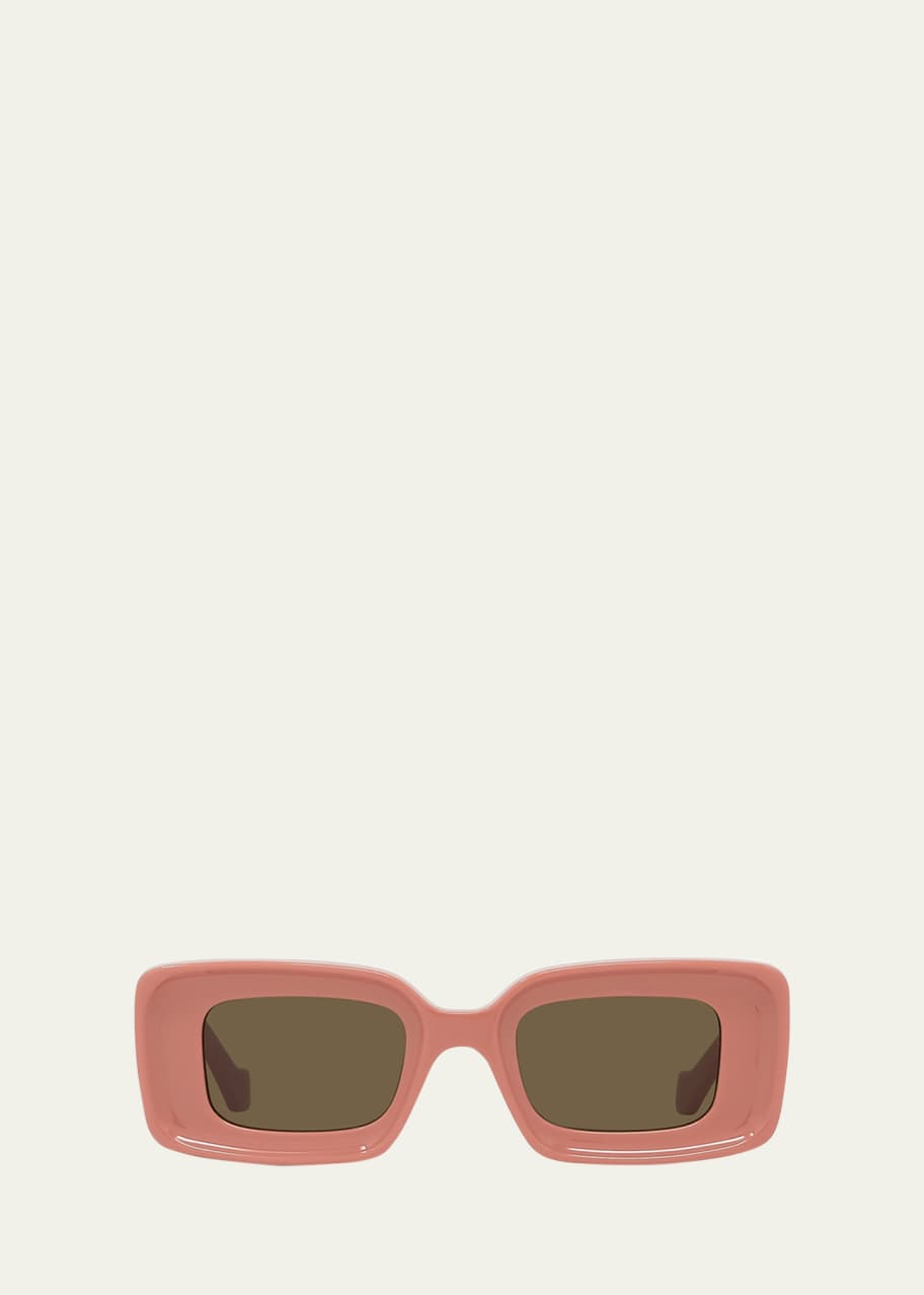 Image 1 of 1: Anagram Beveled Acetate Rectangle Sunglasses