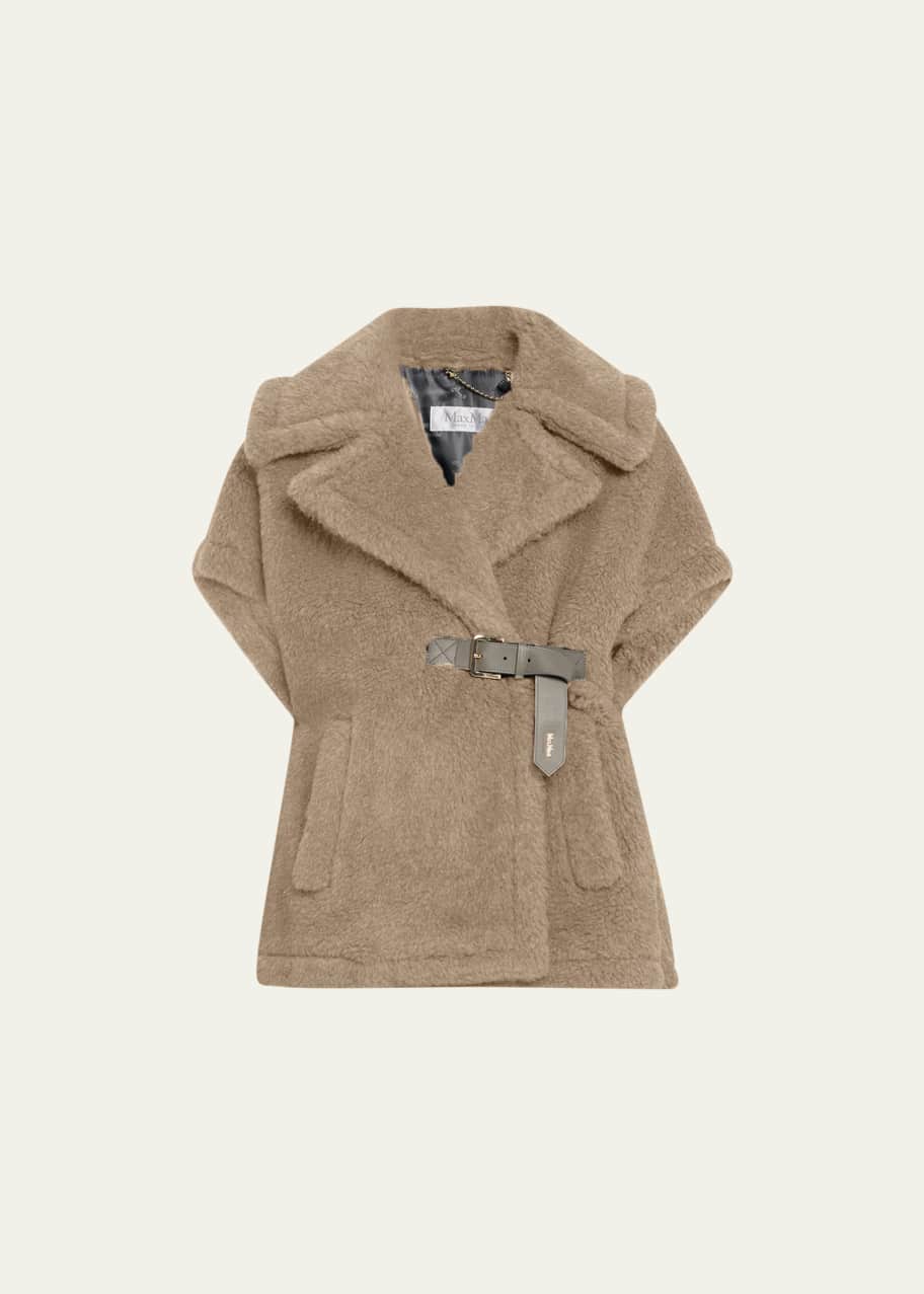 【Max Mara】 ケープ TEDDY NEW ABAVO Max Mara Abavo Wool-Cashmere Teddy Cape - Bergdorf Goodman