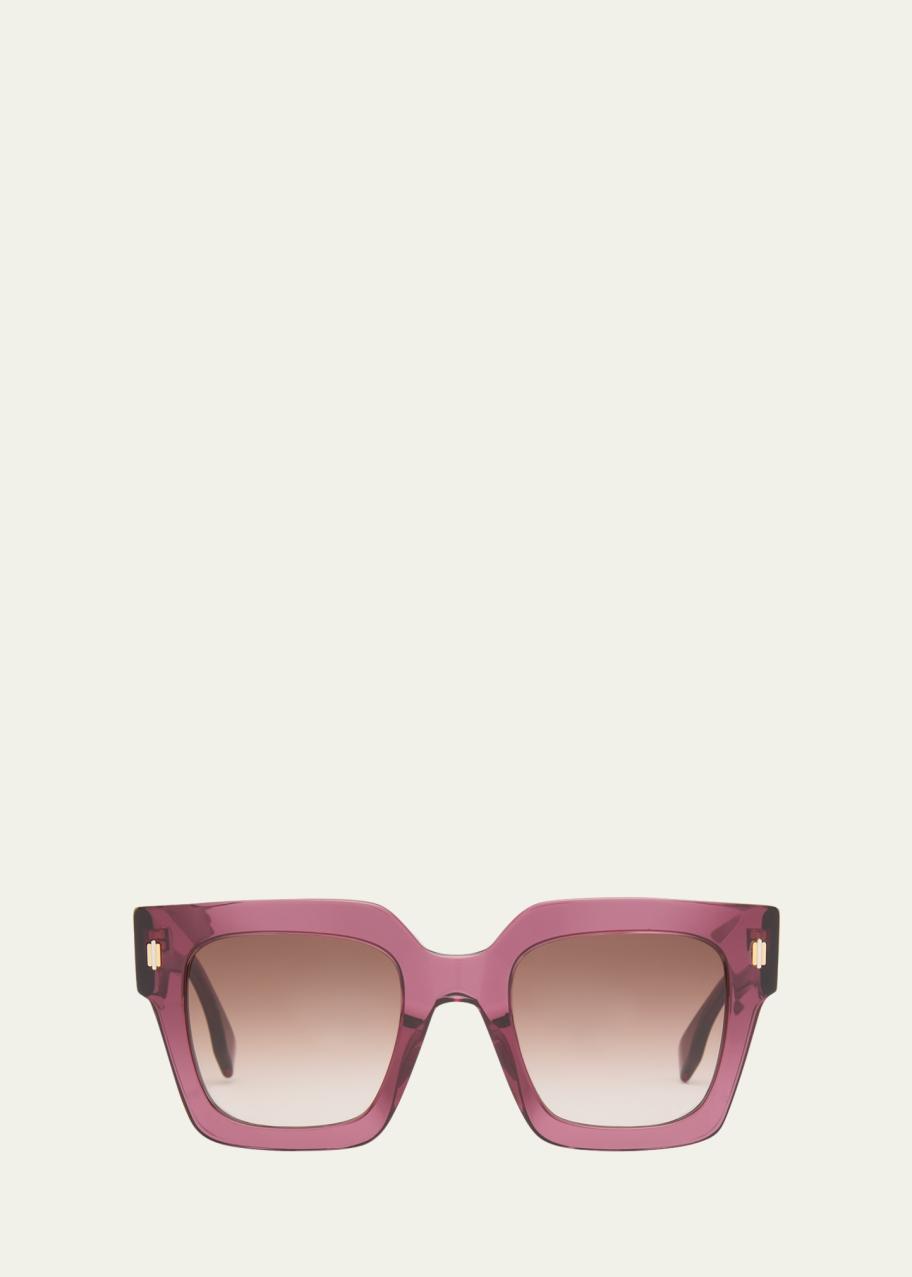 Fendi Roma Purple Sunglasses ?FENDI ROMA AMOR FF 0378/GS Violet/Violet AZV/XL Sunglasses  main image 4