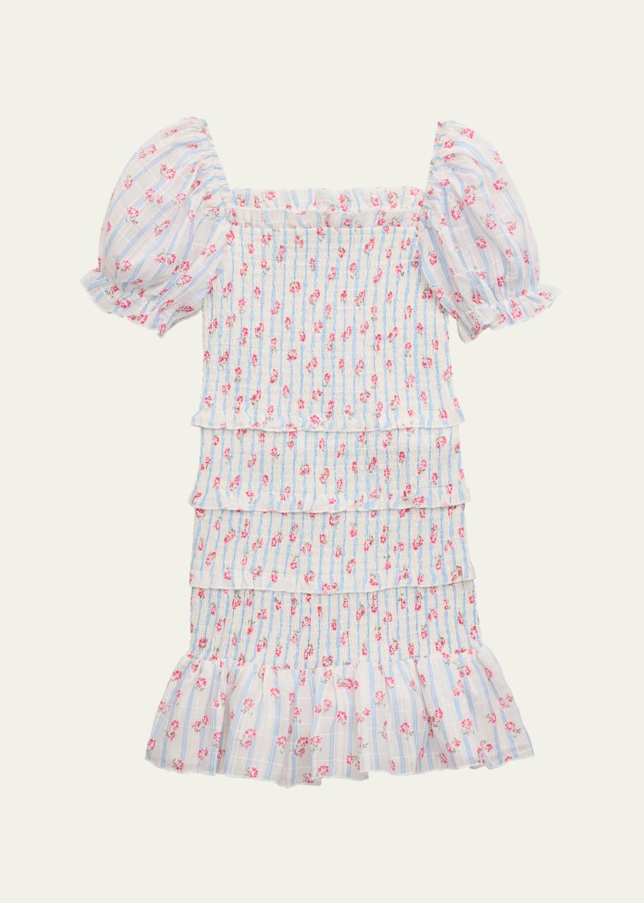 KatieJ NYC Girl's Laila Smocked Tiered Dress, Size S-XL - Bergdorf Goodman
