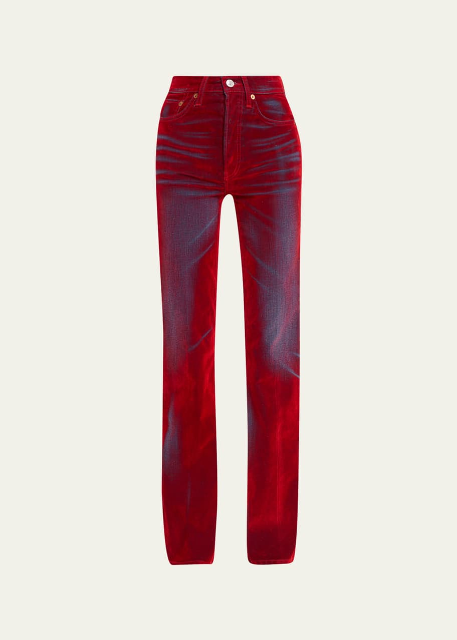RE/DONE 70s Bootcut Two-Tone Jeans Bergdorf Goodman