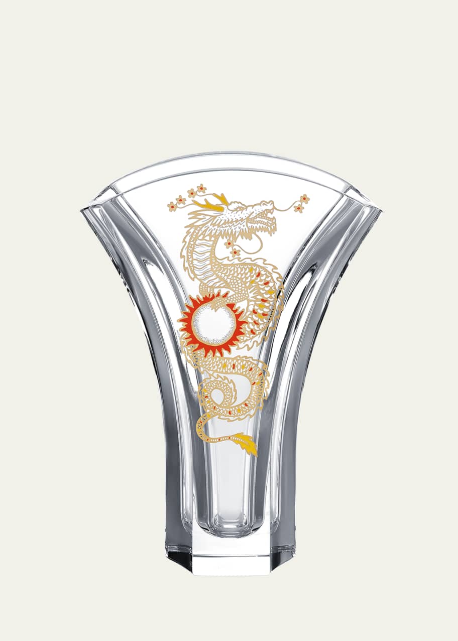 Baccarat Solar Dragon Ginkgo Vase - 10