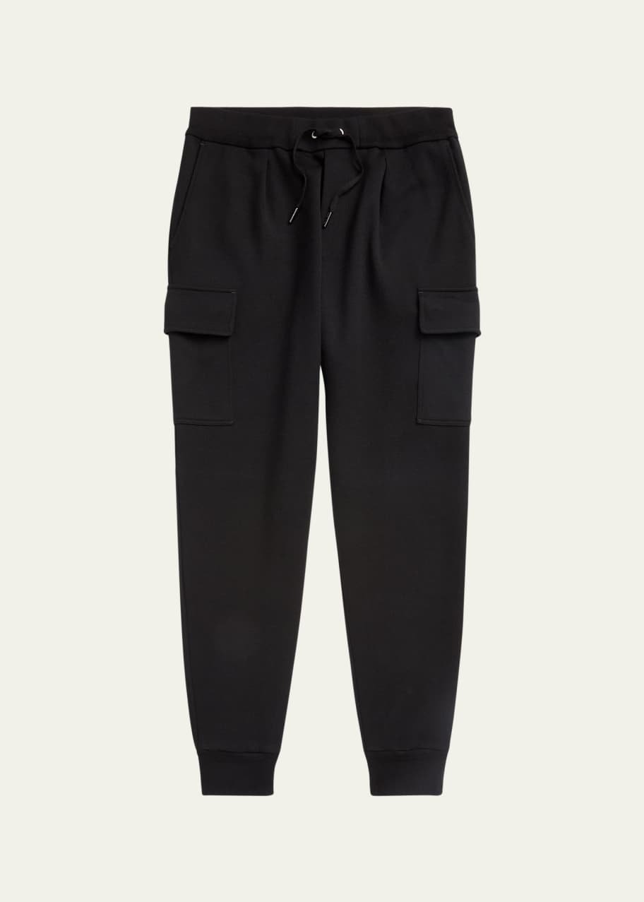 double knit cargo jogger trouser