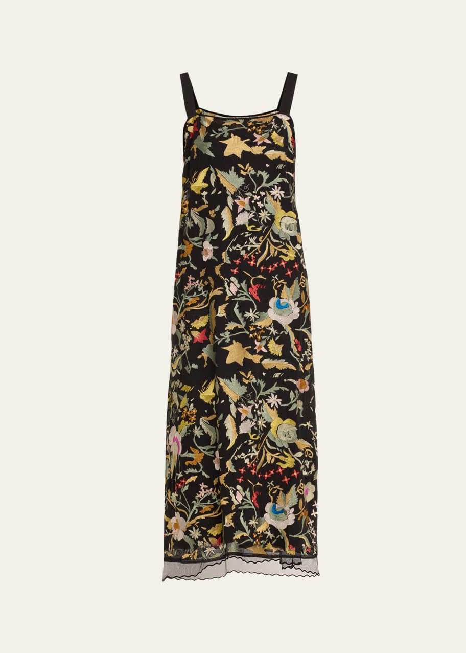 bode gold dress Bandage Strapless Foil Maxi Dress Gold main image 1