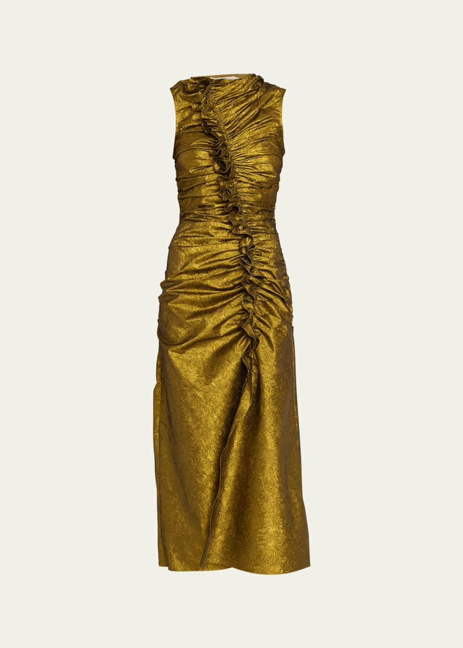 Ulla Johnson Fiorella Sleeveless Jacquard Midi Dress - Bergdorf Goodman