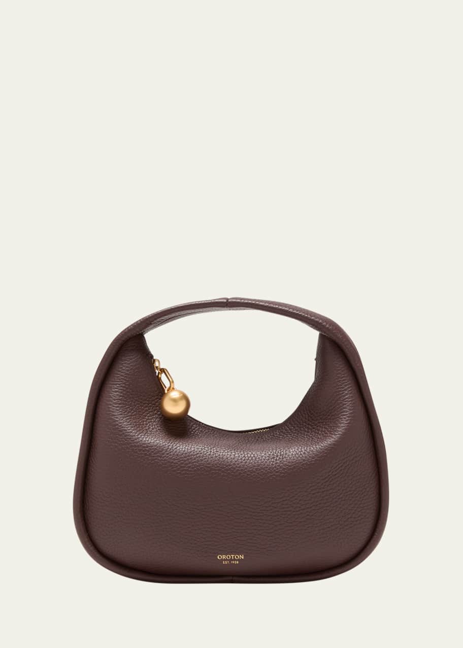 Image 1 of 1: Clara Leather Top Handle Mini Bag