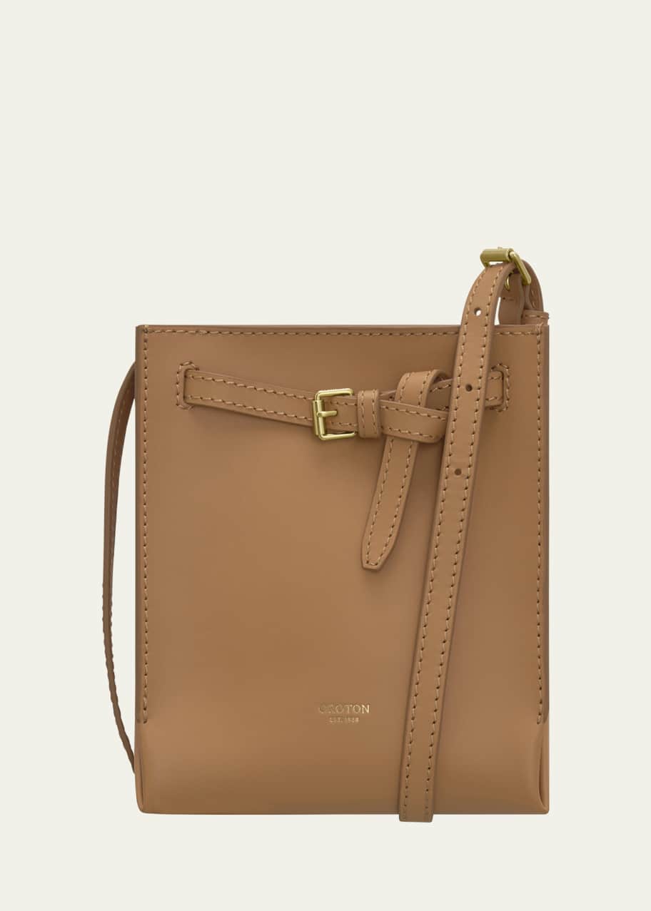 Image 1 of 1: Margot Leather Bucket Crossbody Bag