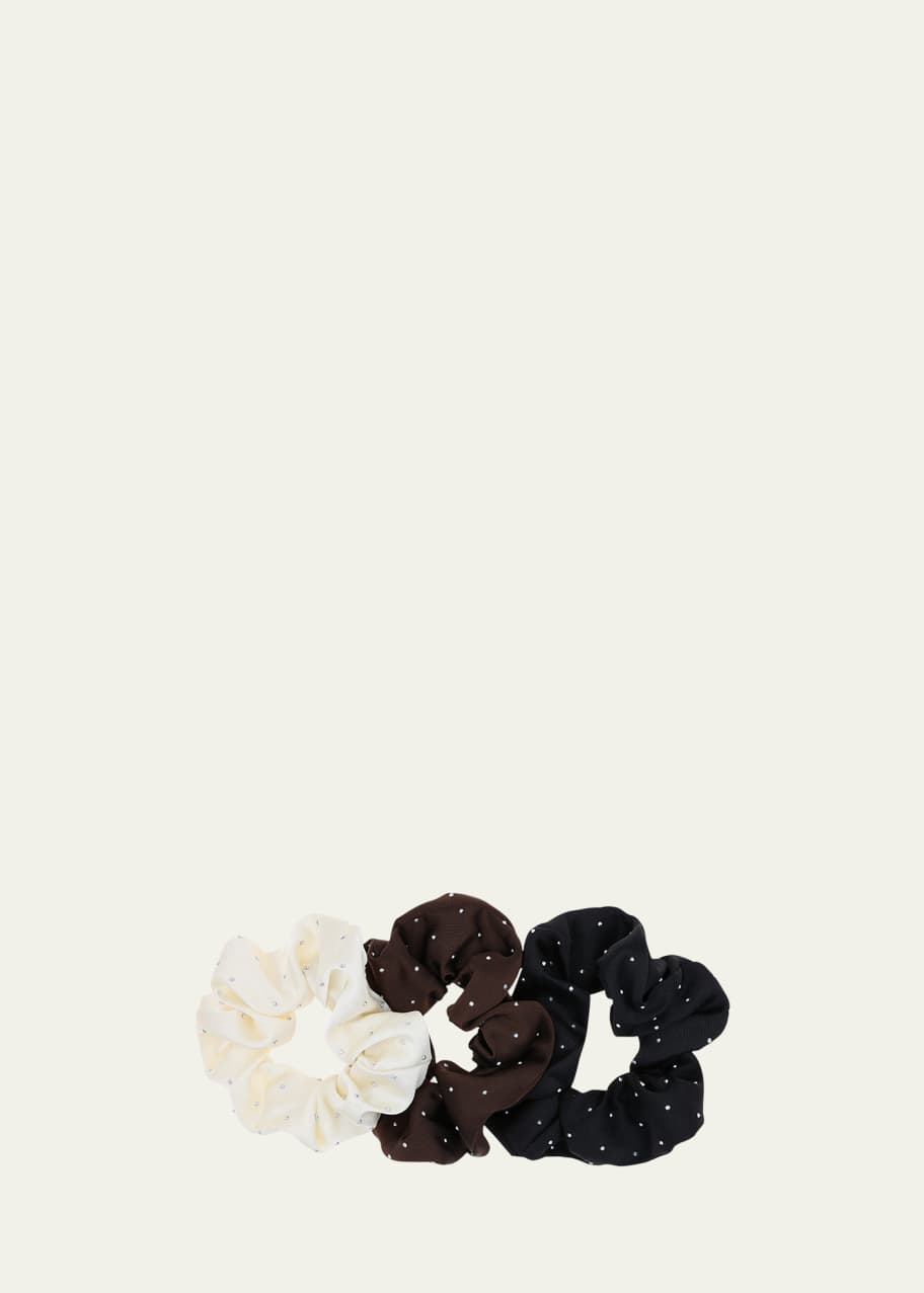 Image 1 of 1: Marin Embellished Scrunchies, Set of 3