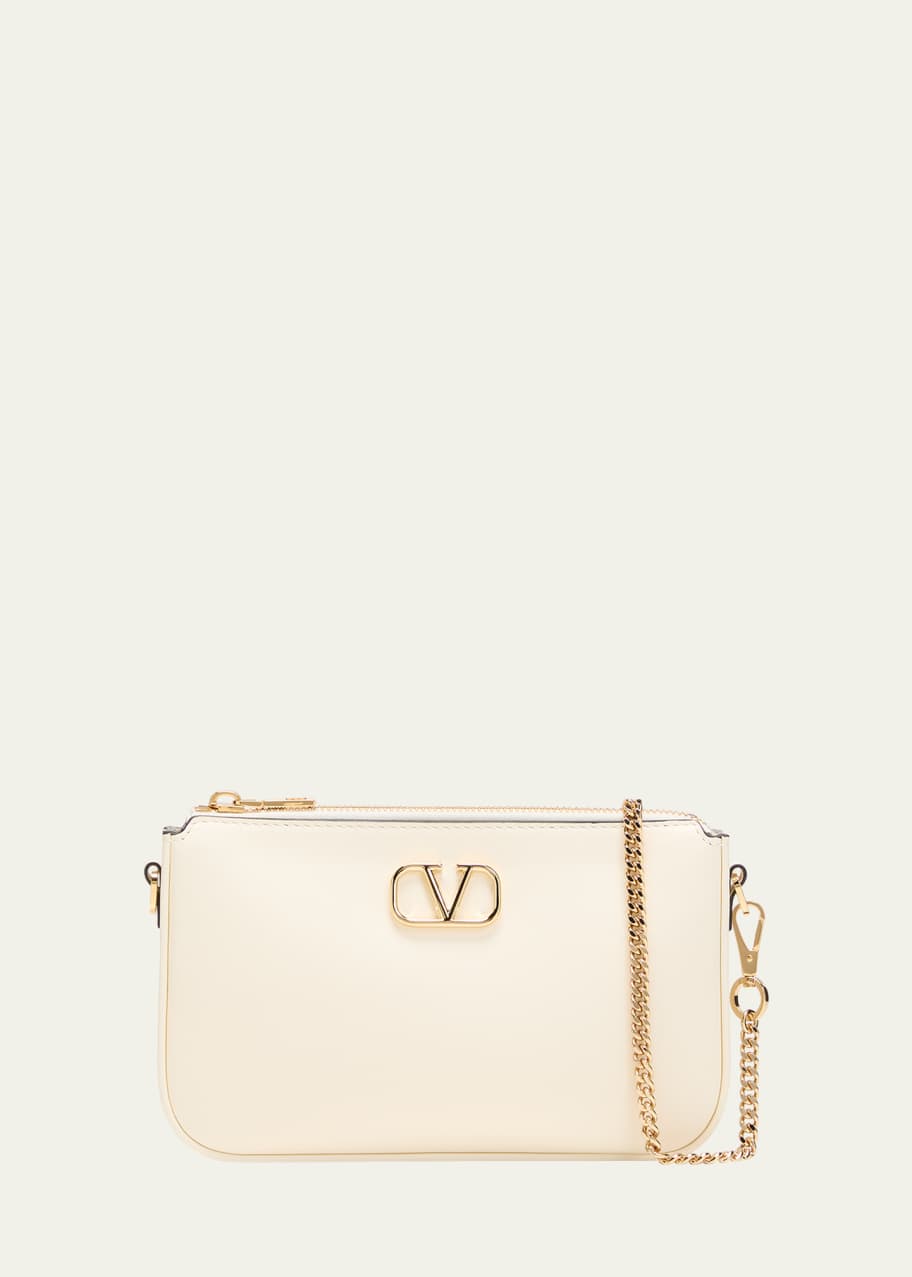 Image 1 of 1: VLOGO Signature Calfskin Pouch Bag