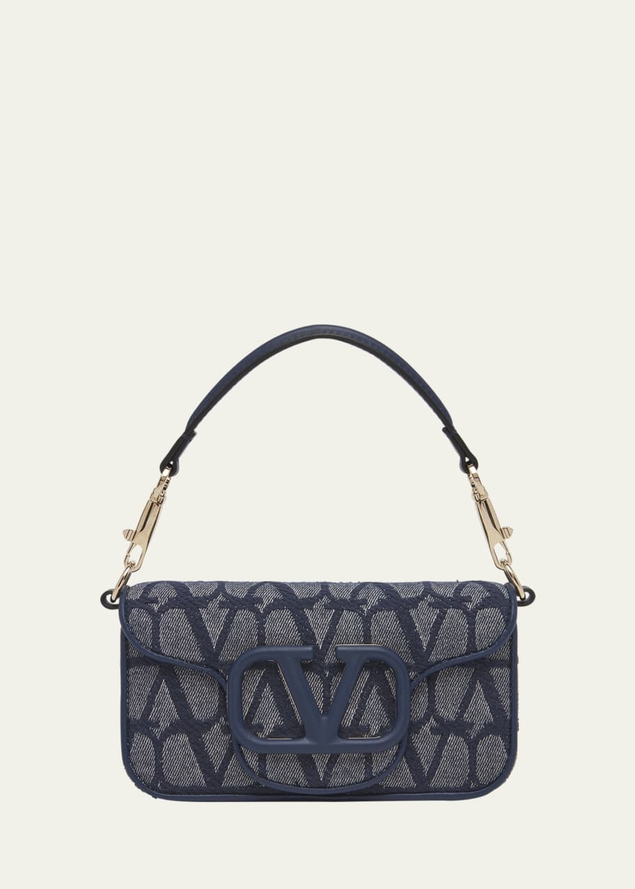 Valentino Garavani Loco Small Iconographe Denim Shoulder Bag