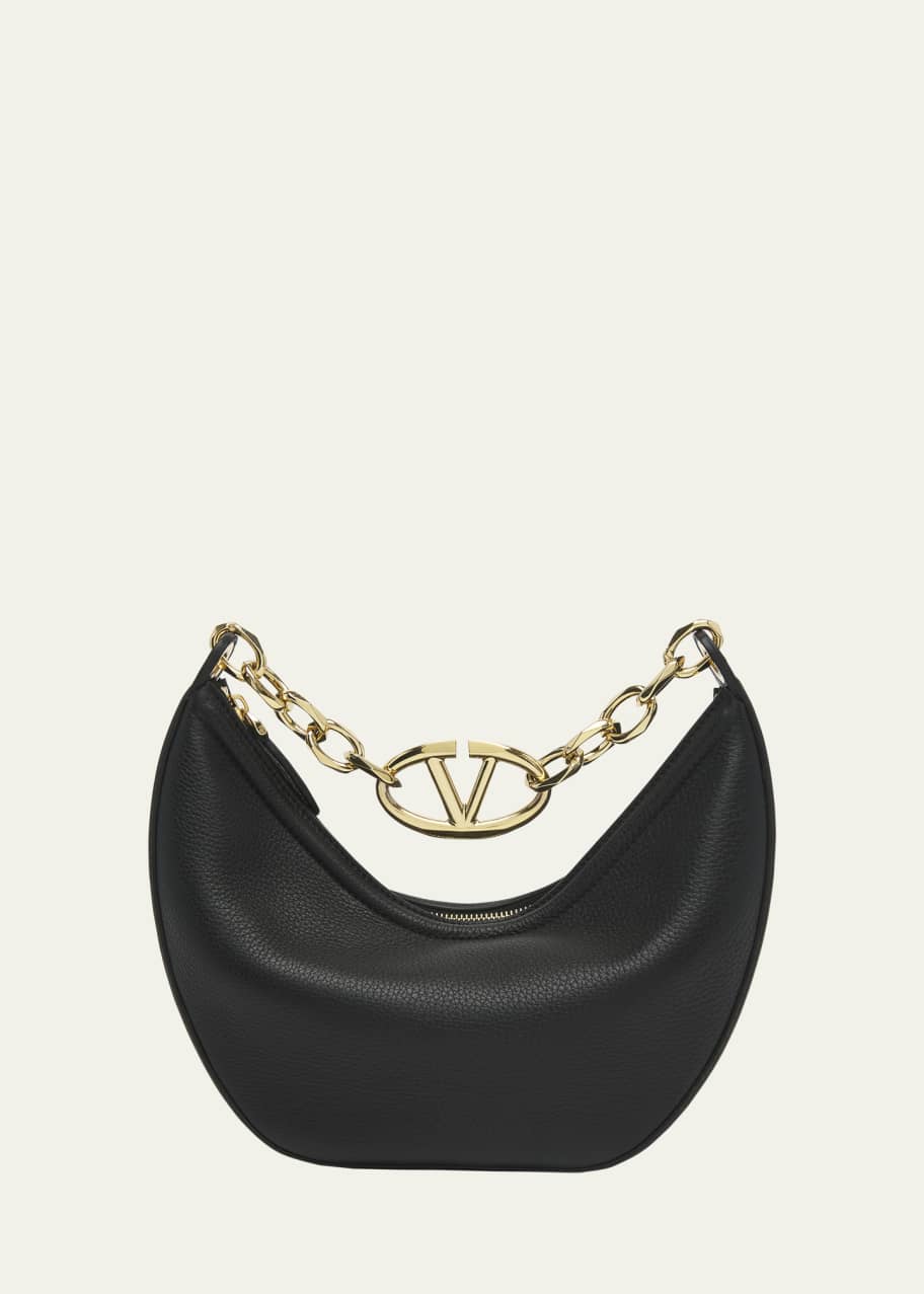 Valentino Garavani Small VLOGO Moon Hobo Bag - Bergdorf Goodman