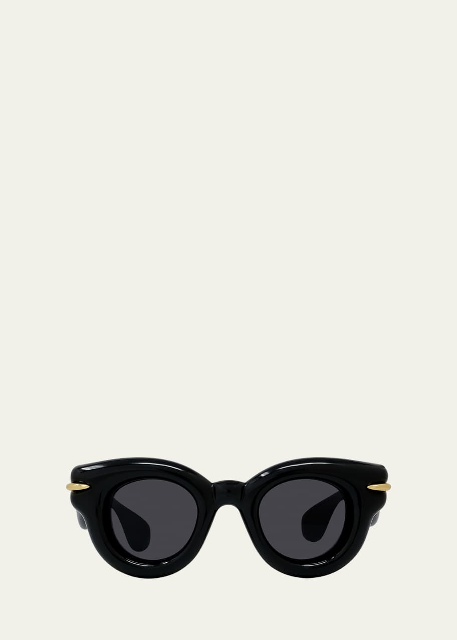 Image 1 of 1: Inflated Pantos Acetate Round Sunglasses