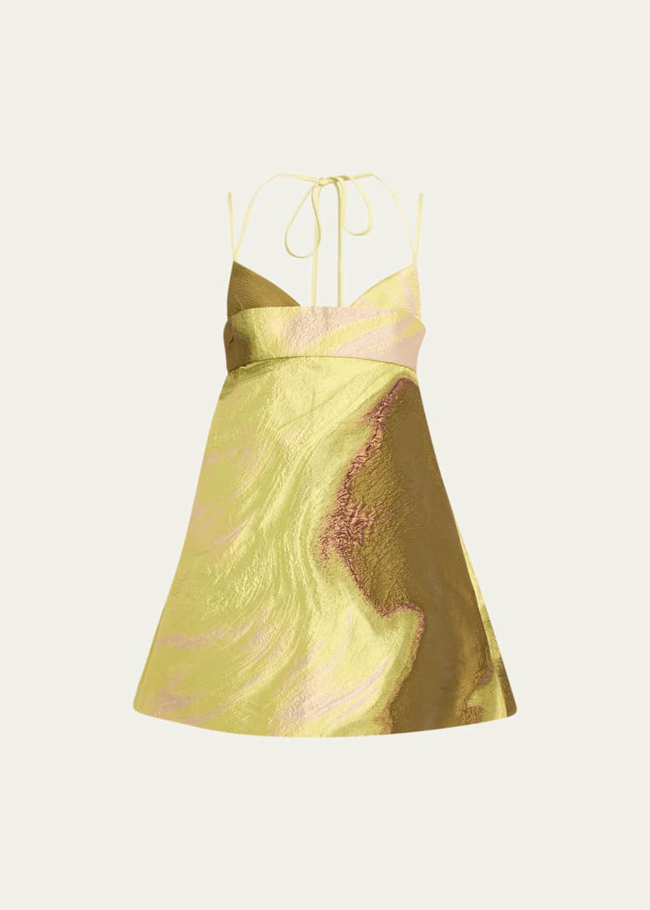 SIMKHAI Rozlyn Abstract Jacquard Mini Dress - Bergdorf Goodman