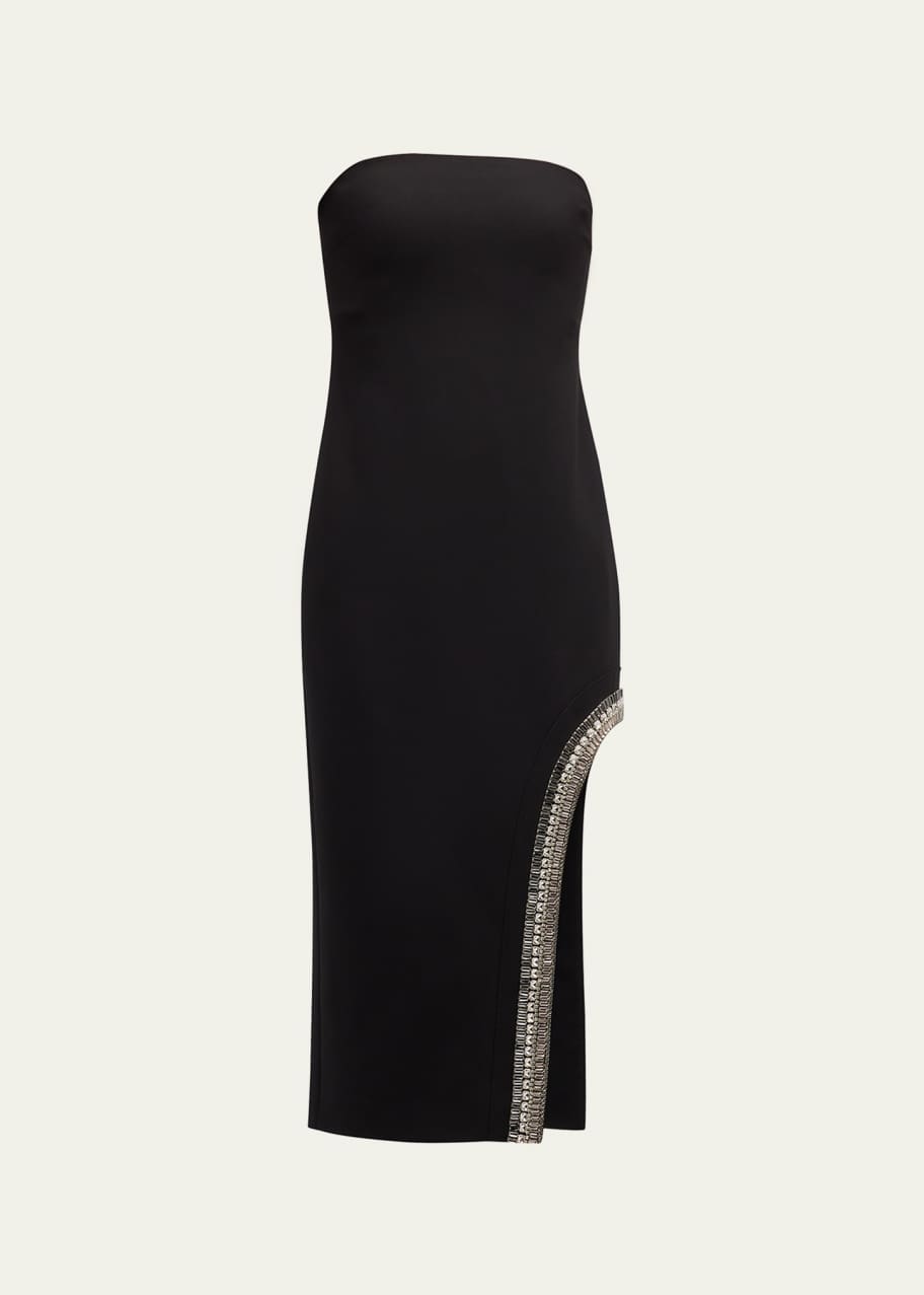 Cinq a Sept Sammy Multi-Rhinestone Strapless Slit Midi Dress - Bergdorf  Goodman