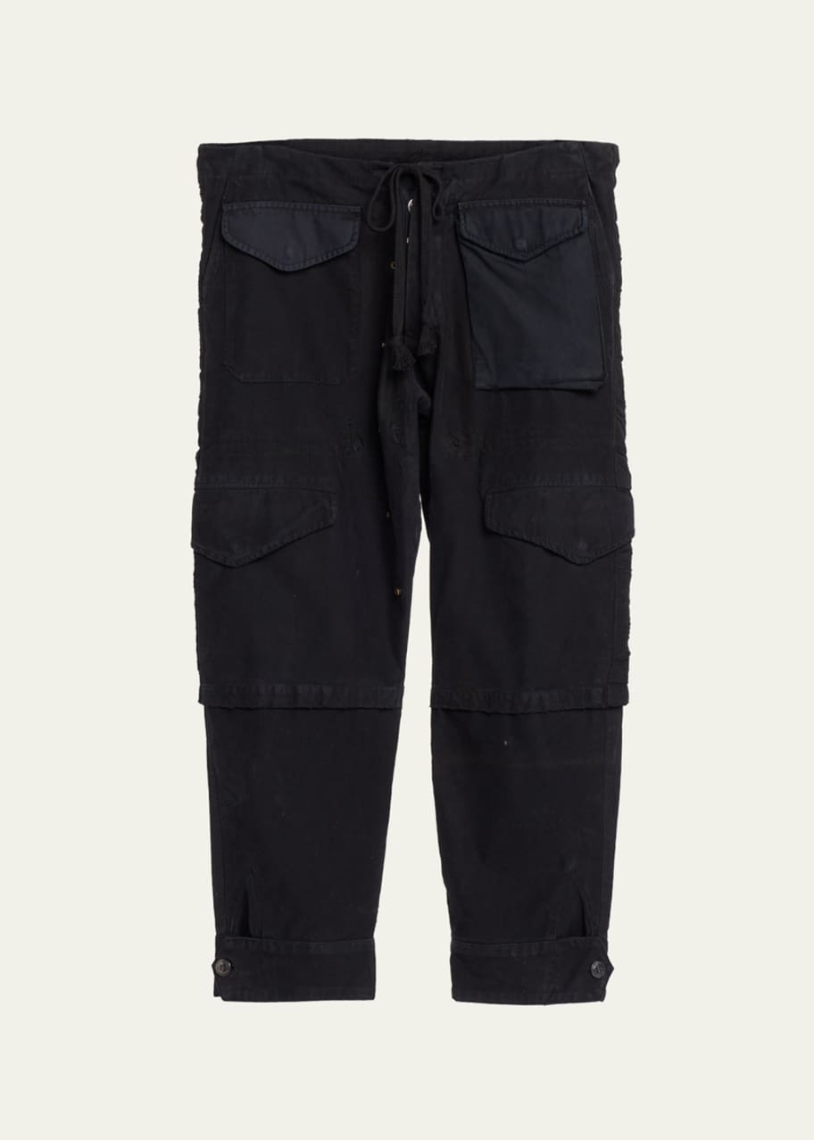 Greg Lauren Men s Cotton Tux Lounge Pants Bergdorf Goodman